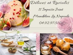 affiche delices et raviolis Mandelieu-La Napoule