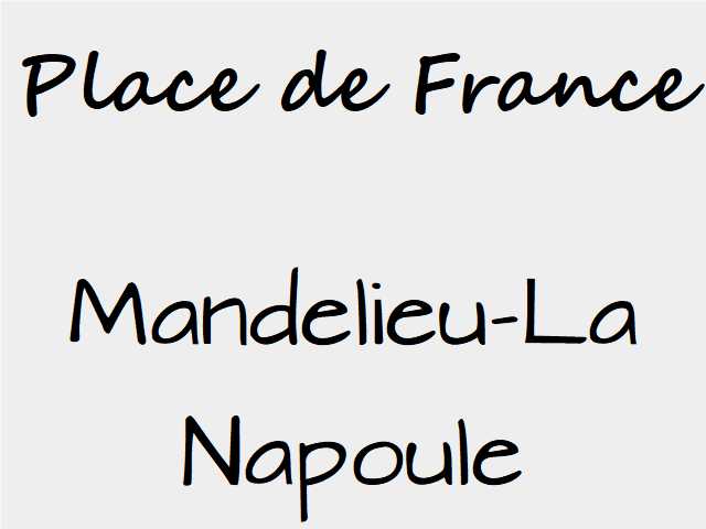Mandelieu-La Napoule place de France restaurants bars traiteurs